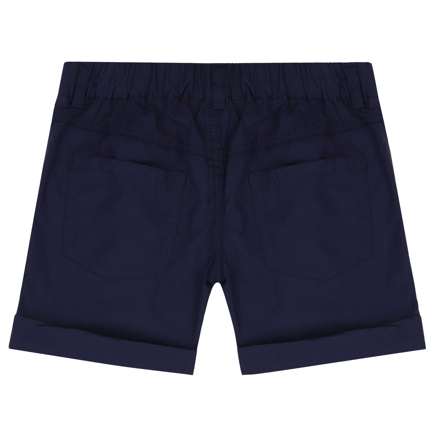 Younger Boys Navy Blue Teddy Bear Logo Shorts, 1, hi-res image number null